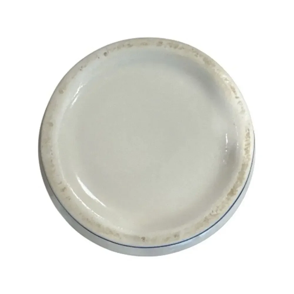Vintage Floral Print Porcelain Canister Tight Clamp Lid